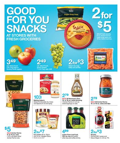 Target Ad Healthy Snacks Range January 2015