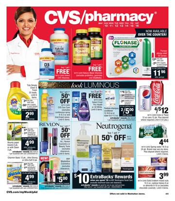 CVS Weekly Ad Pharmacy and Cosmetics 10 May 2015