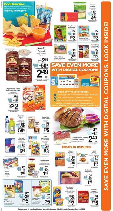 Kroger Weekly Ad Coupons July 8 - July 14