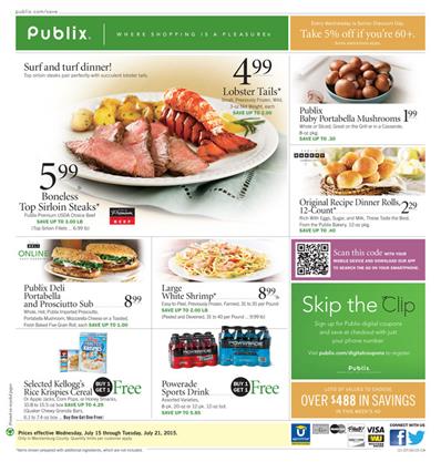 Publix Weekly Ad Products Jul 15 - Jul 21 2015