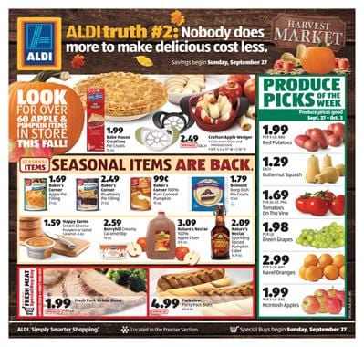 ALDI Special Buys Weekly Ad Products Sep 27 - Oct 3 2015