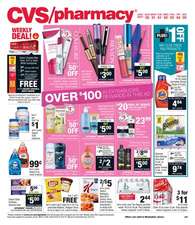 CVS Weekly Ad Preview Aug 30 - Sep 5 2015