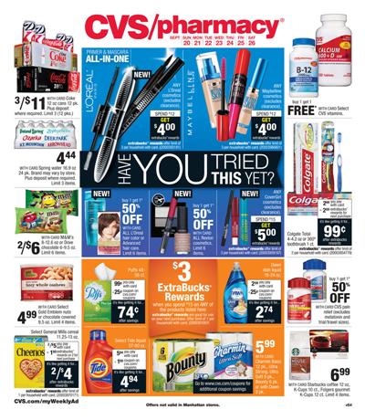 CVS Weekly Ad Products Sep 20 - Sep 26 2015