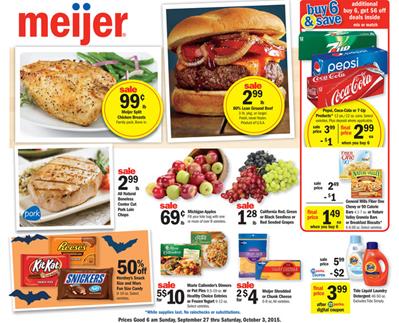 Meijer Weekly Ad Preview Sep 27 - Oct 3 2015