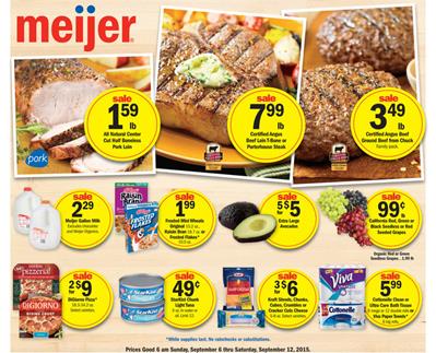 Meijer Weekly Ad Sale Sep 6 2015
