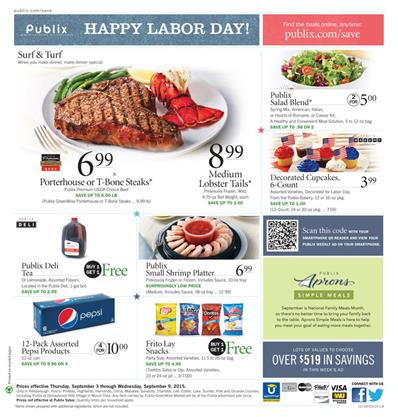 Publix Weekly Ad Labor Day Savings Sep 3 2015
