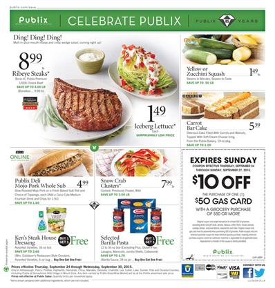 Publix Weekly Ad Preview Sep 24 - Sep 30 2015