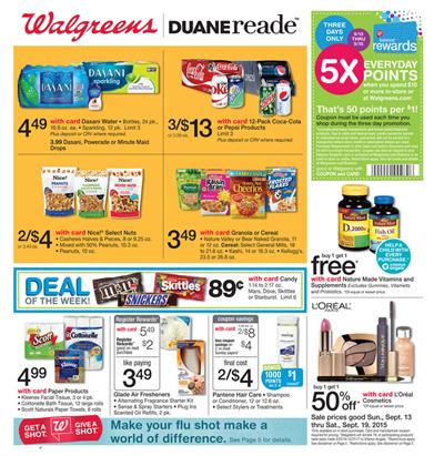 Walgreens Weekly Ad Products Sep 13 - Sep 19 2015