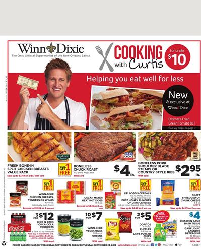 Winn Dixie Weekly Ad Products Sep 16 - Sep 22 2015