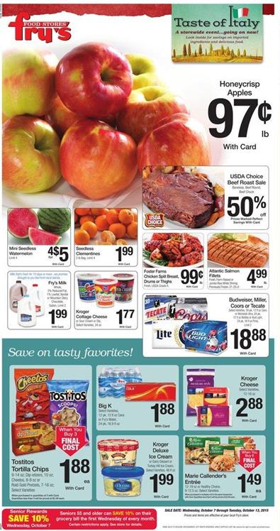 Fry's Weekly Ad Products Oct 7 2015