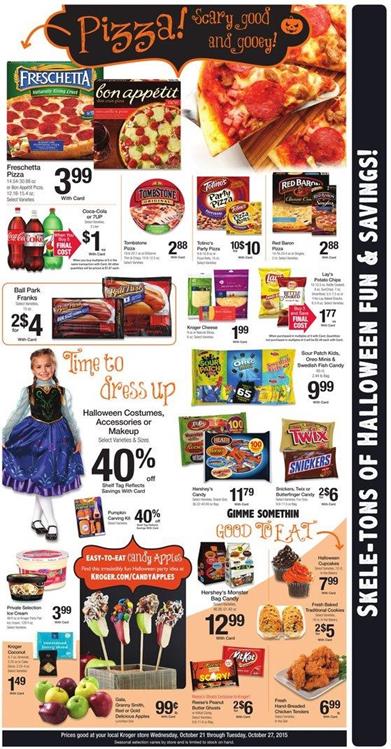 Kroger Ad Halloween Products Oct 27