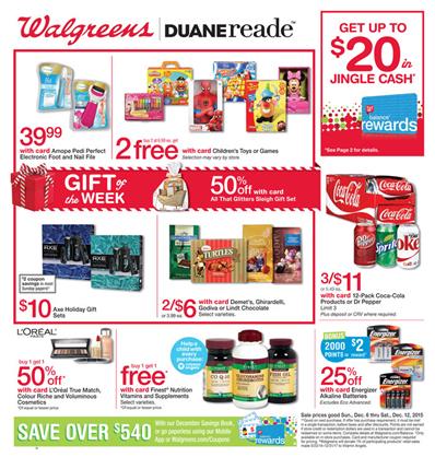 Walgreens Ad Christmas Gifts Dec 6 - Dec 12 2015