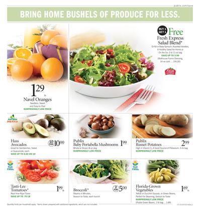 Fresh Grocery Publix Ad Jan 12