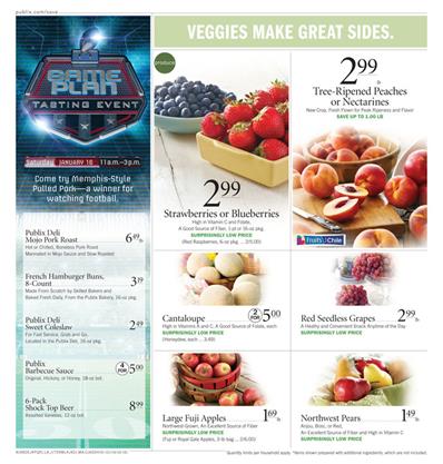 Recipes and Fresh Food Sale Publix Ad