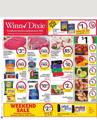 Winn Dixie Weekly Ad Jan 23 2016