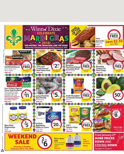 Winn Dixie Weekly Ad Feb 3 2016 Food Range