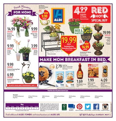 ALDI Weekly Ad Flower Offers May 2016