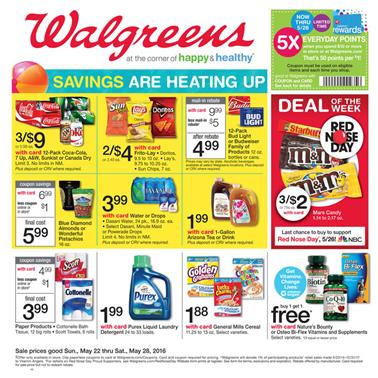 Walgreens Weekly Ad May 22 2016 In-Ad Deals