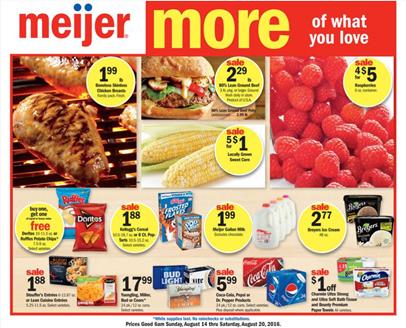 Meijer Weekly Ad Aug 21 - 27 2016