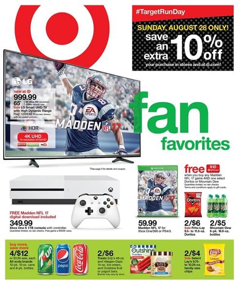 Target Weekly Ad Aug 28 - Sep 3 2016