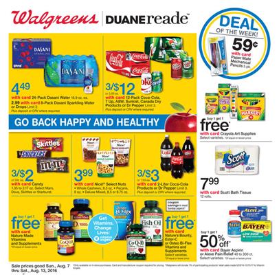 Walgreens Weekly Ad Aug 7 - 13 2016