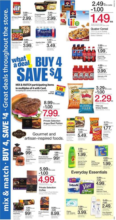 Kroger Ad Buy 4 Save $4 Participating Items Sep 21 - 27 2016