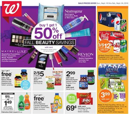 Walgreens Weekly Ad September 18 2016