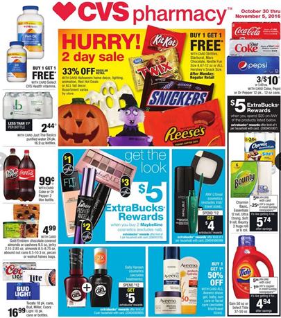 CVS Weekly Ad Oct 30 - Nov 5 2016