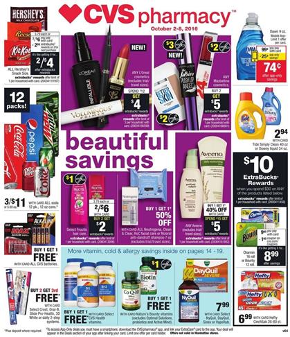 CVS Weekly Ad October 2 - 8 2016 Deals