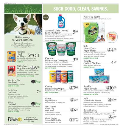 Publix Ad Cleaning Items Oct 5 - 11 2016