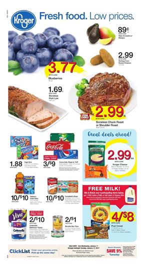 Kroger Weekly Ad Overview Jan 11 - 17 2017