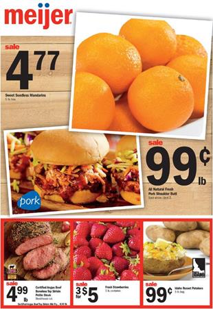 Meijer Weekly Ad Food Deals January 8 - 14 2017