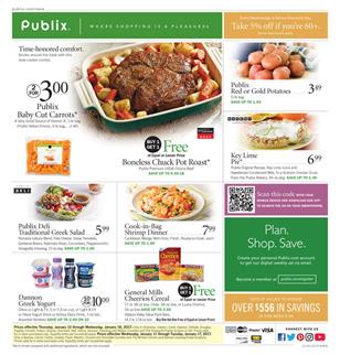 Publix Weekly Ad Food Deals Jan 15 - 21 2017