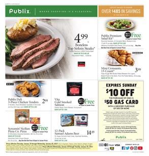 Publix Weekly Ad Food Deals Jan 18 - 24 2017
