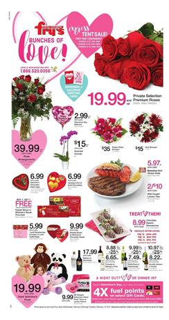 Fry's Weekly Ad Valentine's Day Feb 8 - 14 2017