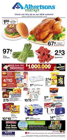 Albertsons Weekly Ad Grocery Sale Mar 8 - 14 2017