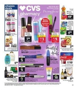 CVS Weekly Ad Beauty Deals April 16 - 22 2017