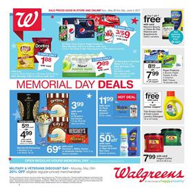 Memorial Day Walgreens Weekly Ad May 28 Jun 3 2017