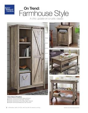 Farmhouse Style Better Homes Deals Walmart Ad August 2017
