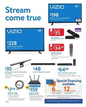 Vizio Smart TV Walmart Ad July 15 2017