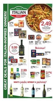 Kroger Ad Italian Food October 4 - 10 2017