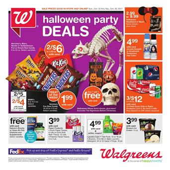 Walgreens Weekly Ad Deals 22 - 28 October 2017