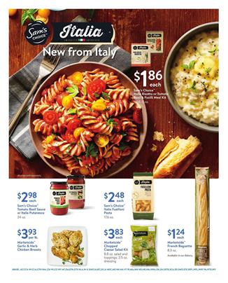 Walmart Ad Italian Food Oct 15 - Nov 2, 2017