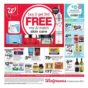 Walgreens Weekly Ad Deals Nov 4 10 2018