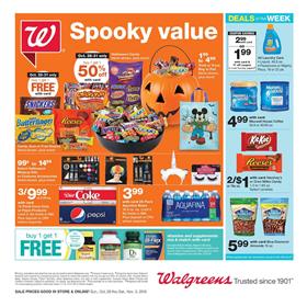 Walgreens Weekly Ad Halloween Sale Oct 28