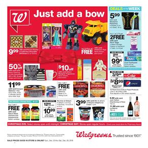 Walgreens Weekly Ad Christmas Sale Dec 23 29 2018