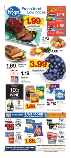 Kroger Weekly Ad Fresh Food Deals Feb 6 12 2019