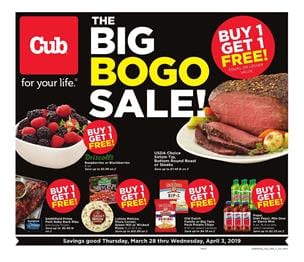 Cub Foods Weekly Ad March BOGO Free Sale 2019
