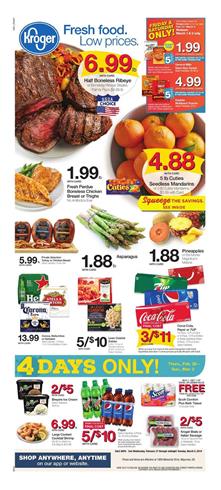 Kroger Weekly Ad Fresh Food Sale Feb 27