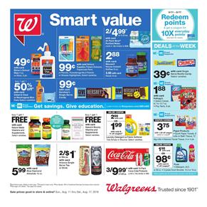 Walgreens Health Weekly Ad Deals and BOGO Vitamins Aug 11th 2019